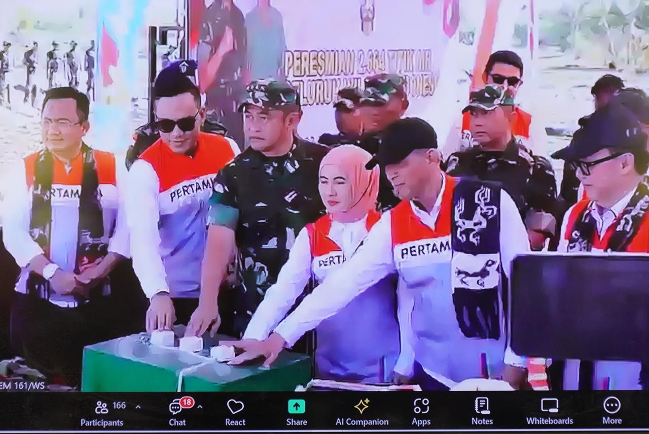 Danrem Bhaskara Jaya Hadir Virtual Peresmian Sumber Air Program TNI AD Manunggal