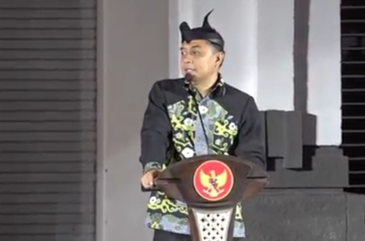 Eri Cahyadi saat peresmian kota lama