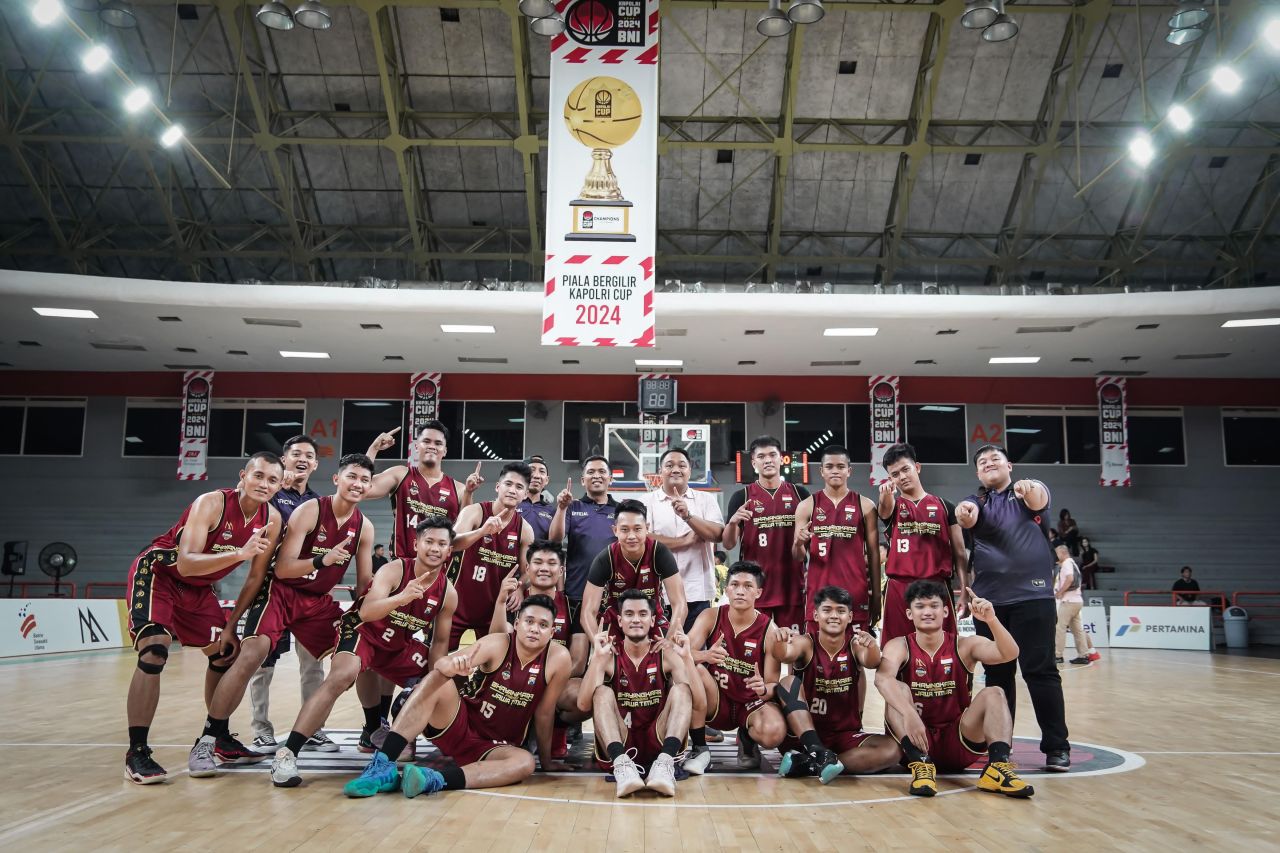 Tim Semeru Polda Jatim Runner Up Basketball Kapolri Cup 2024