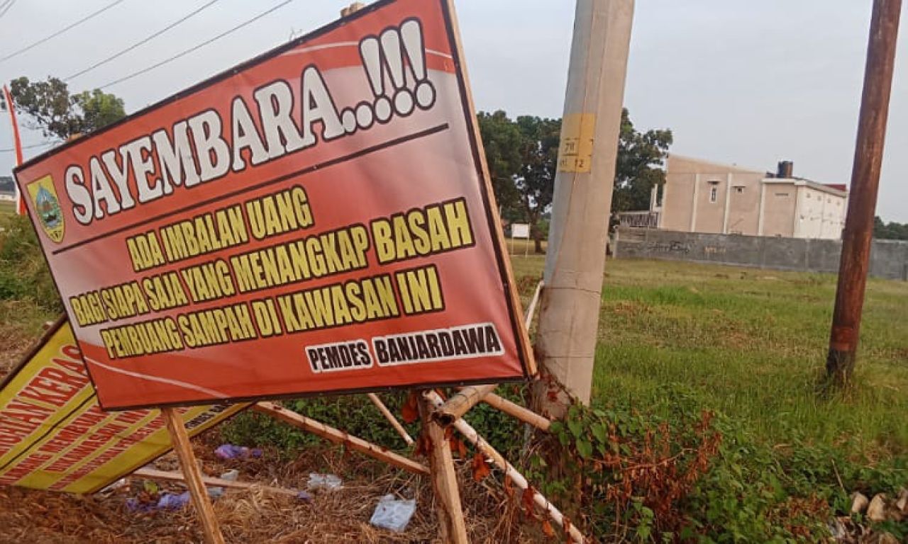 Disediakan Hadiah Rp.1.000.000 Bagi yang Bisa Menangkap Pelaku Buang Sampah Sembarangan 