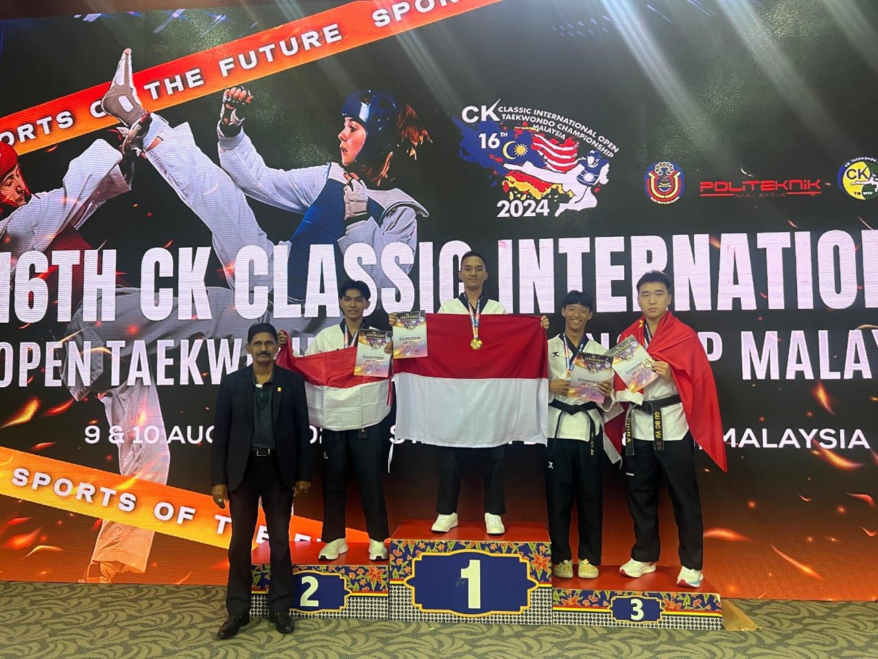 Bripda M. Firman dan Renanda Ukir Prestasi Kejuaraan Taekwondo Championship Malaysia 2024