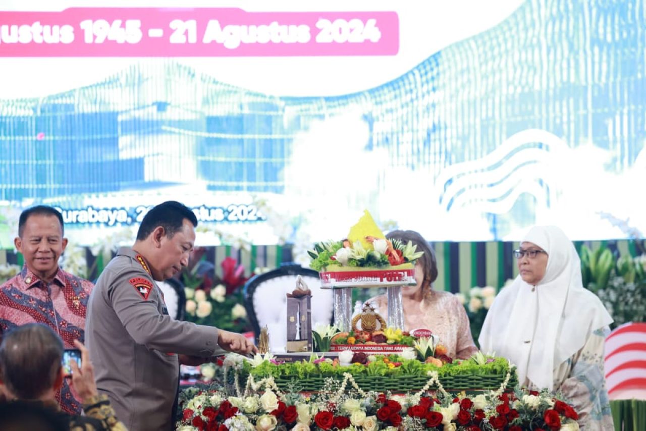 Jenderal Sigit saat menghadiri syukuran Hari Juang Polri