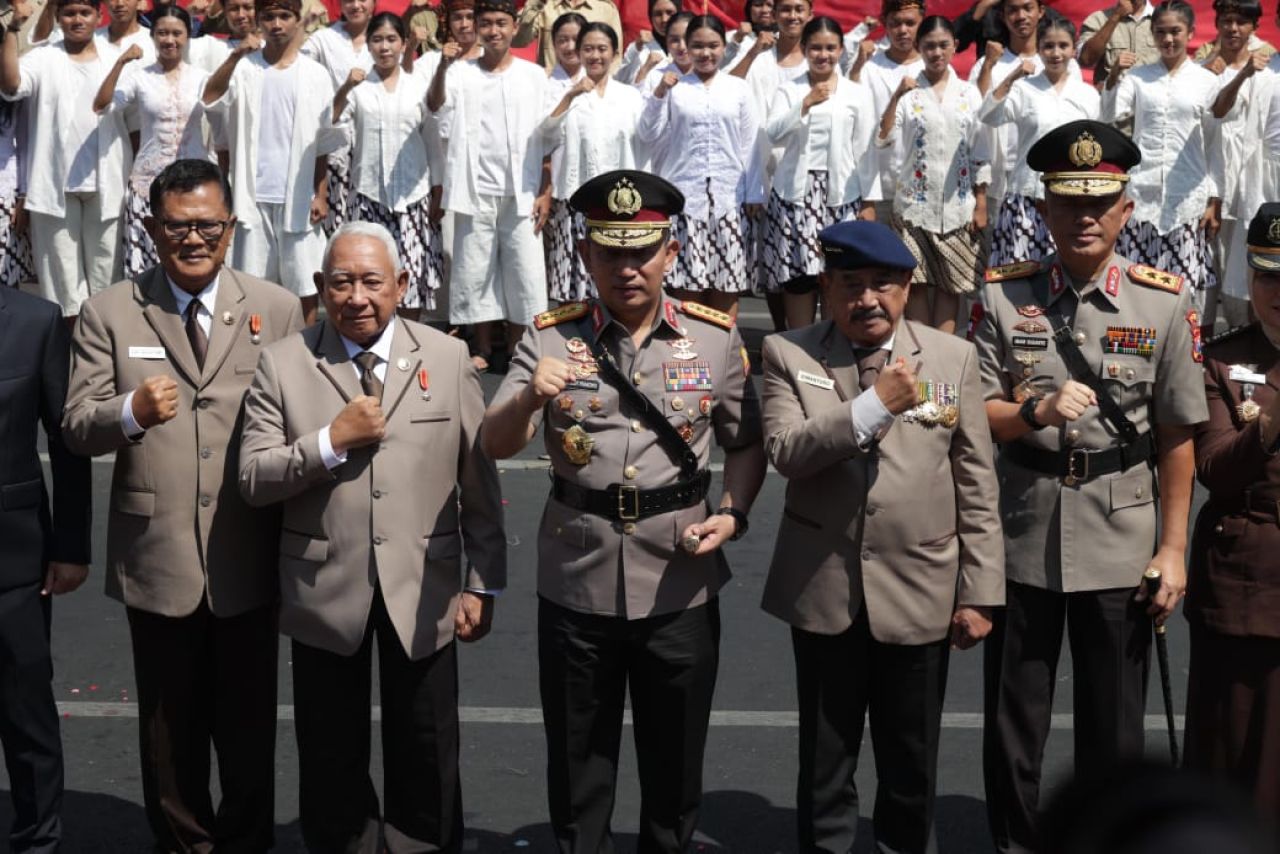 Kapolri saat memperingati Hari Juang Polri