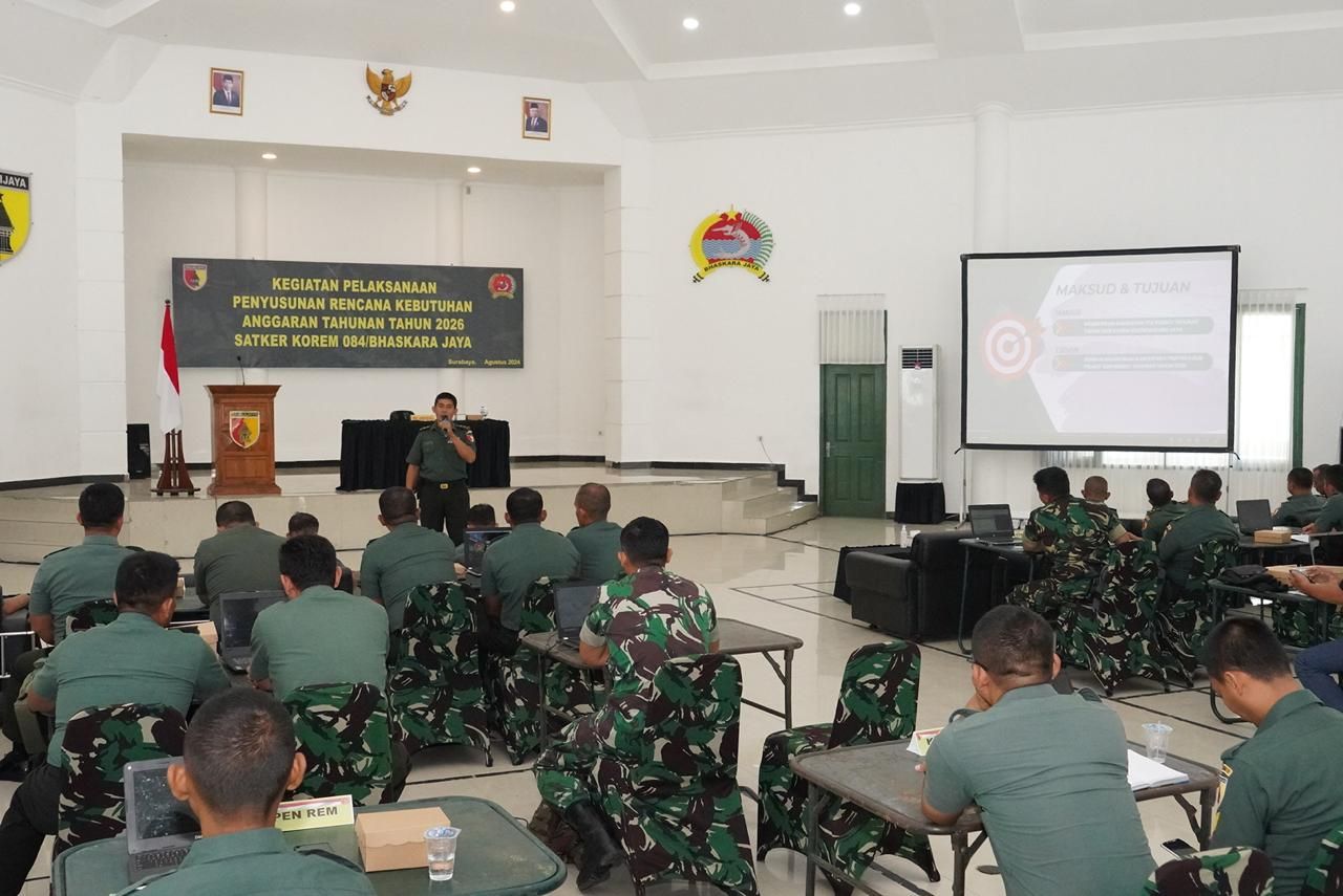 Korem Bhaskara Jaya Gelar Kegiatan Penyusunan Rencana Kebutuhan Anggaran Tahunan Tahun 2026