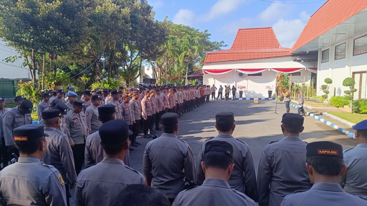 Pengamanan Pelantikan DPRD Banyuwangi