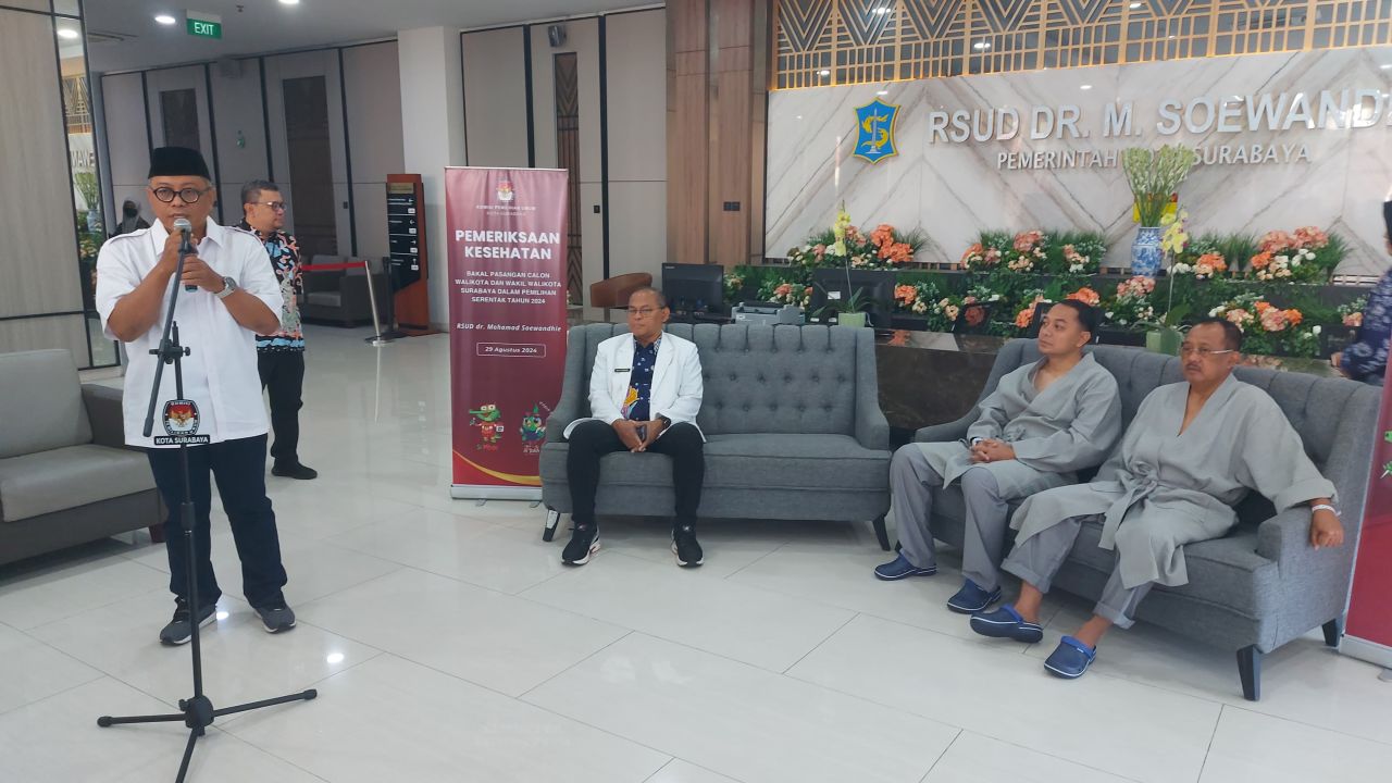 KPU Surabaya Sebut Pemeriksaan Kesehatan Bacakada Sesuai Rekomendasi