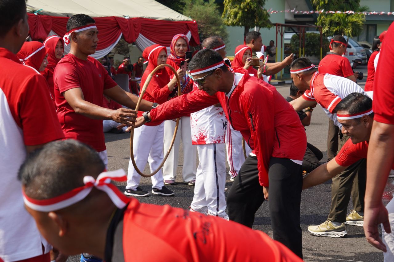 Meriahnya Lomba HUT Kemerdekaan RI ke-79 di Korem Bhaskara Jaya