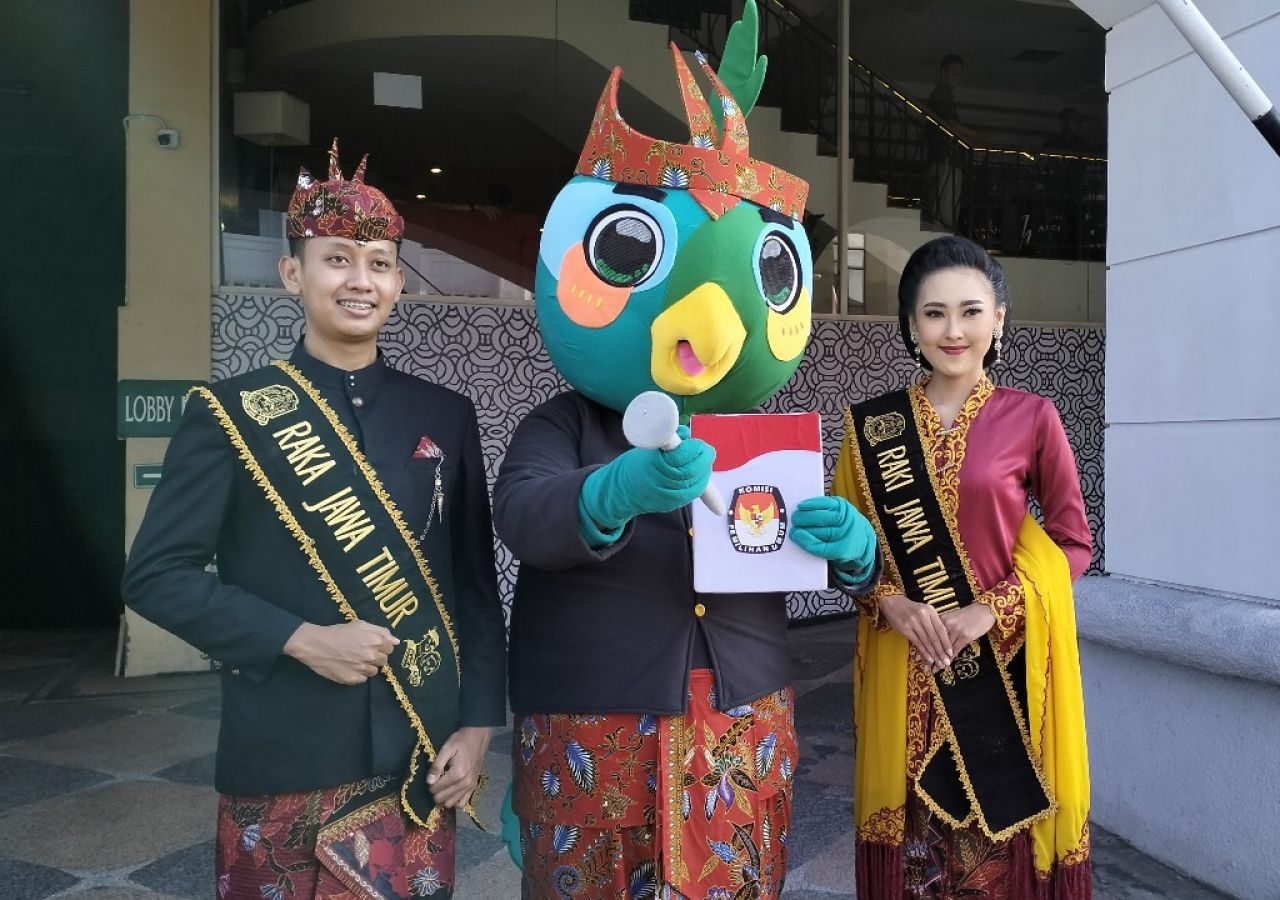 Pilkada Serentak 2024, KPU Jatim Sosialisasi Maskot si Jalih