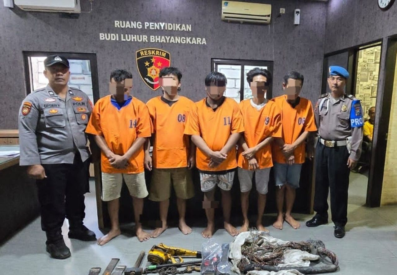 Enam pria berhasil diamanakan polisi