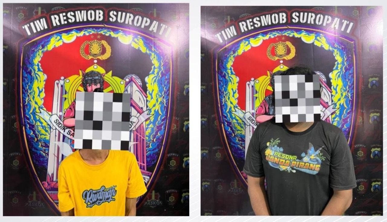 Terduga pelaku pencuri mesin penggiling tebu