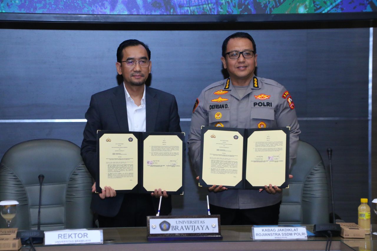 Ciptakan SDM Unggul Polri dan Universitas Brawijaya Teken MoU