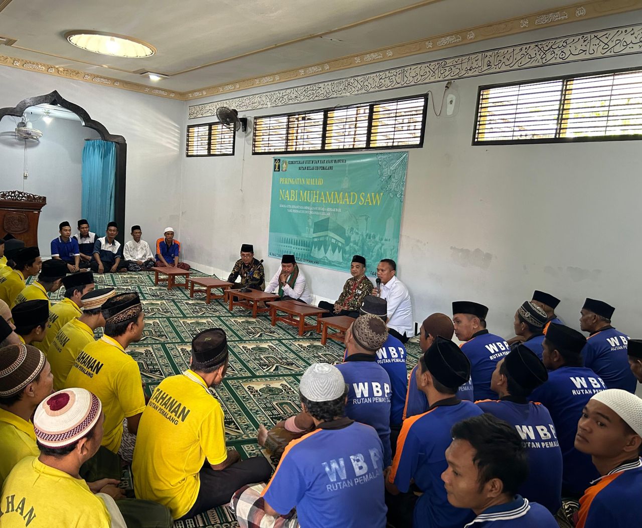 Warga Binaan Rutan Pemalang Ikuti Pengajian Peringatan Maulid Nabi Muhammad SAW
