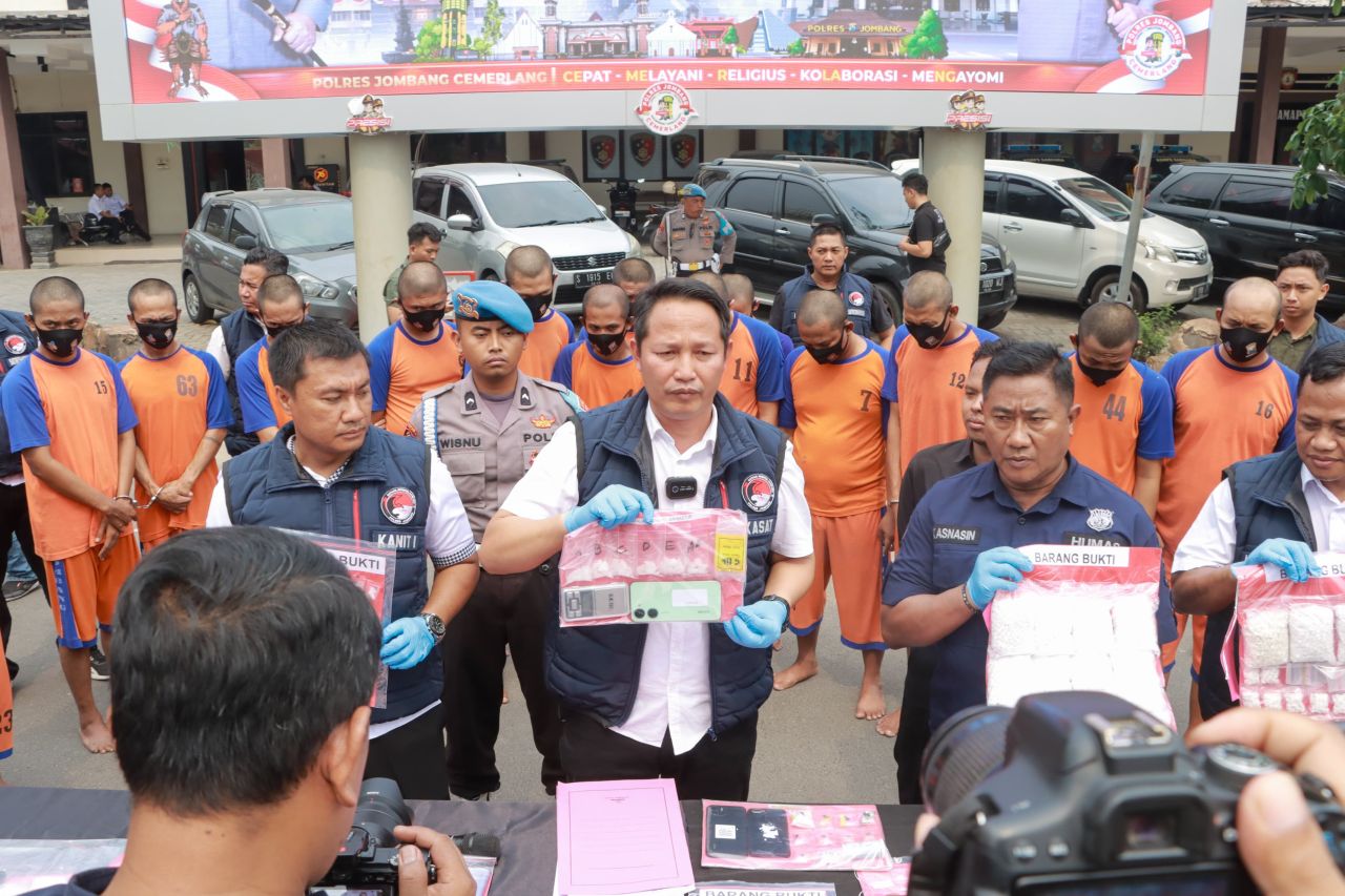 Polres Jombang, beberkan hasil Operasi tumpas Narkoba