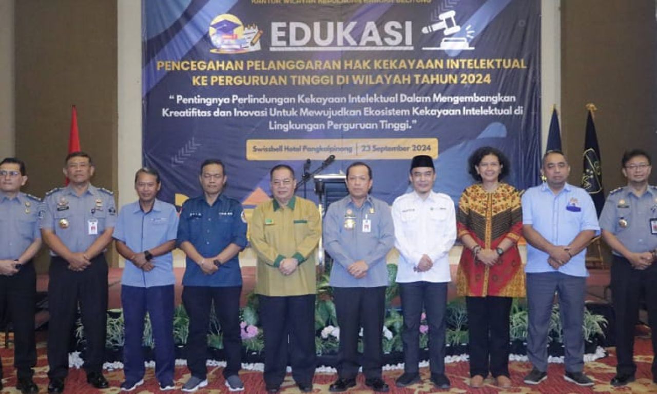 Kemenkumham Babel Edukasi Pencegahan Pelanggaran Hak Kekayaan Intelektual ke Perguruan Tinggi