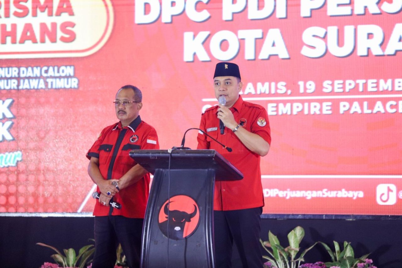 Eri - Armuji di Rakercabsus PDIP Surabaya