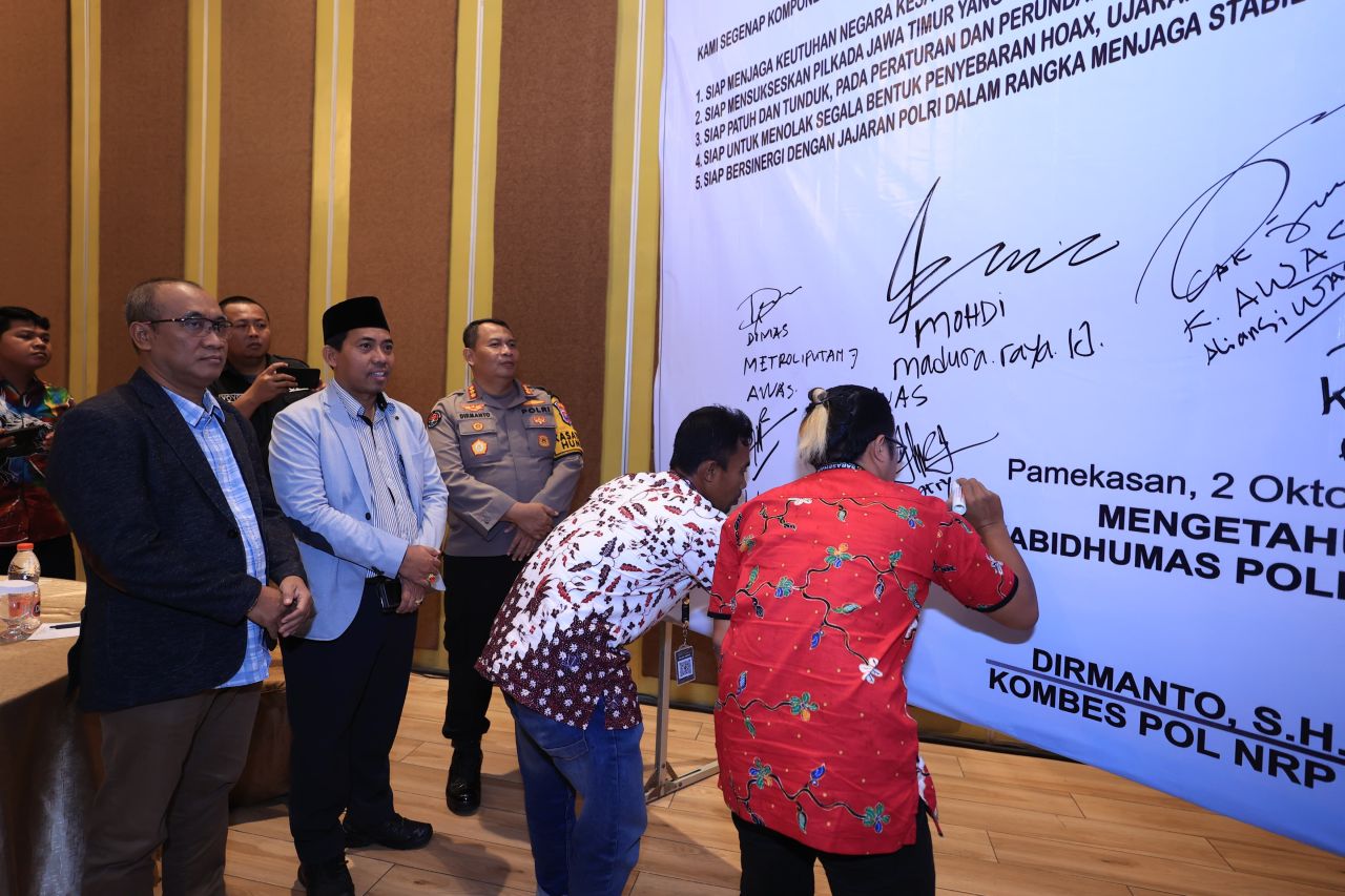 Wujudkan Pilkada Damai, Polda Jatim Gelar Sarasehan bersama Media se Madura Raya
