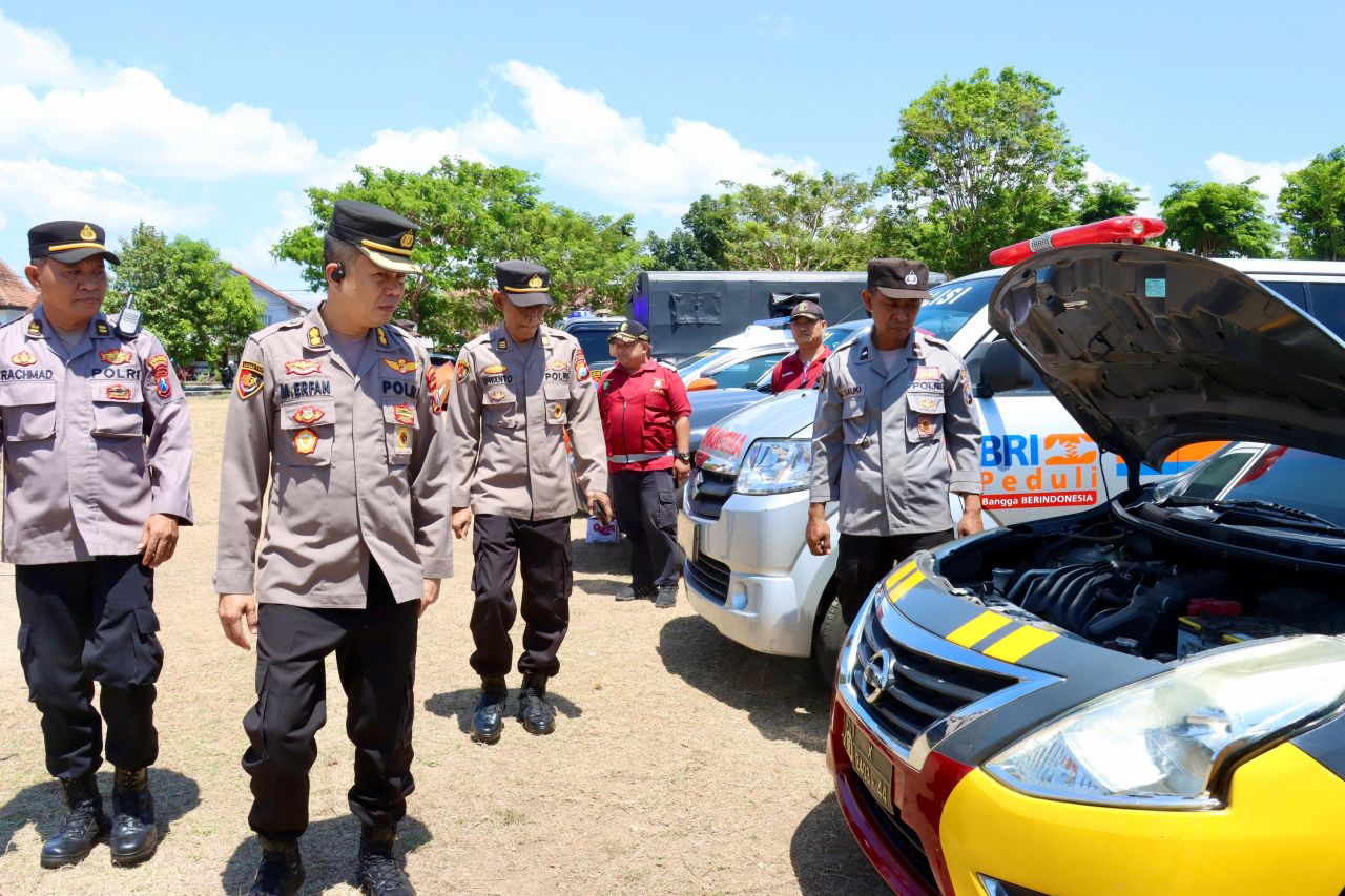 Kendaraan Dinas Polresta Banyuwangi Diperiksa Tim Logistik Polda Jatim