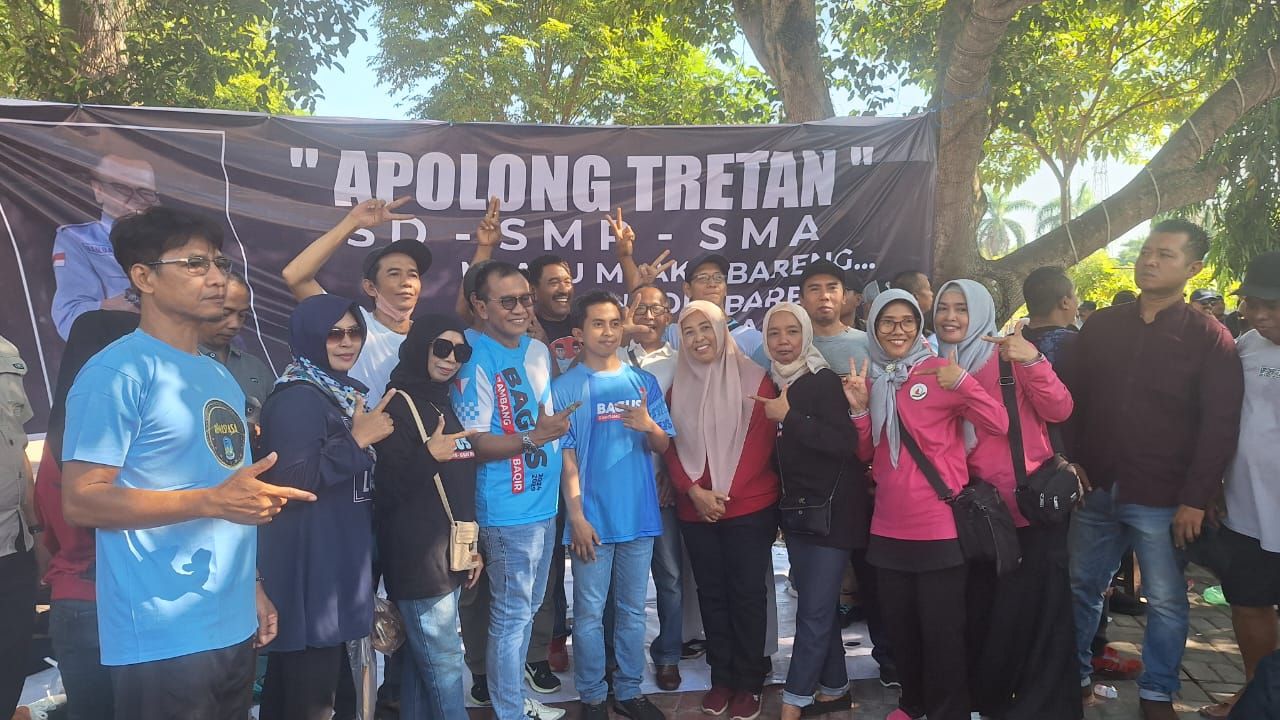 Apolong Tretan, Cara Paslon Bagus sapa Alumni SD, SMP dan SMPPnya