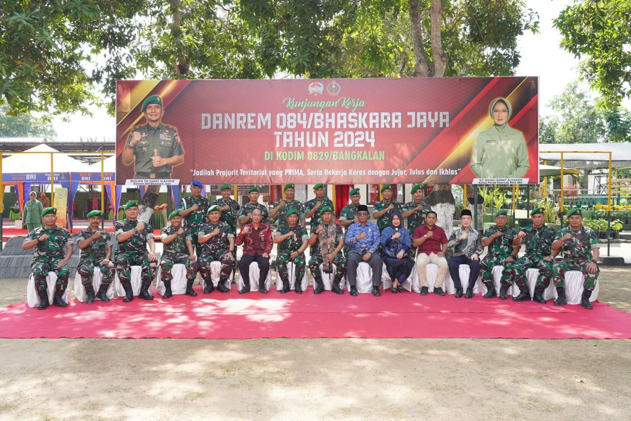 Kunker ke Madura, Brigjen TNI Danny Alkadrie Tekankan Soliditas dan Sinergitas TNI-Polri