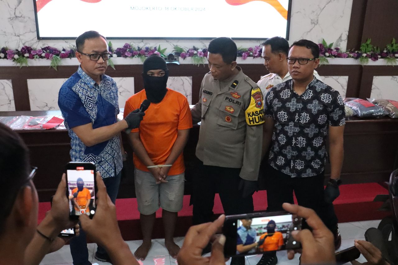 Polres Mojokerto kota ungkap penangkapan gangster
