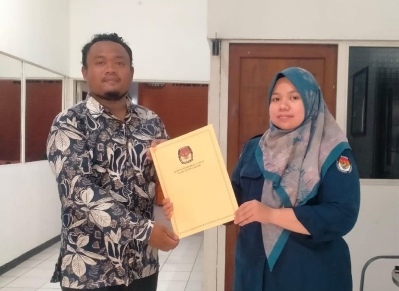 Sambangi KPU, POSNU Gresik Daftar Sebagai Pemantau Pilkada Serentak 2024