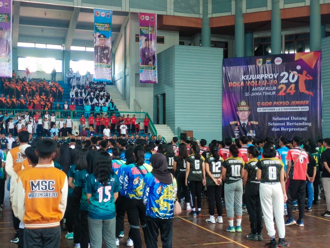 AKBP Nanang Arif Wibowo Buka Kejurprov Bola Voli U-19 di Jember