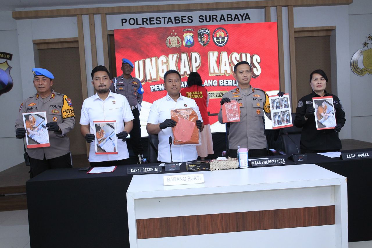 Polrestabes Surabaya ungkap dugaan kasus pencurian gelang