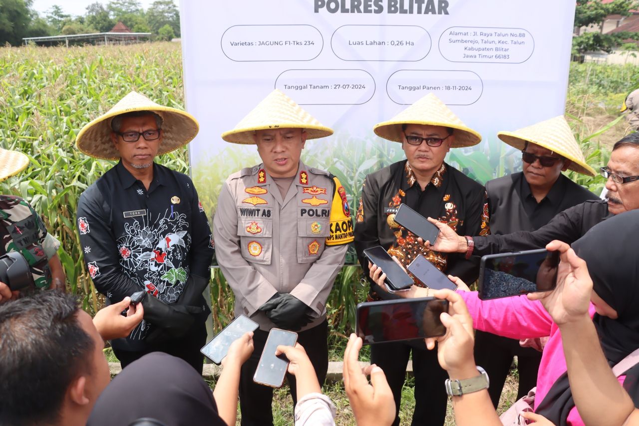 Wujudkan Swasembada pangan, Polres dan Pemkab Blitar Teken MoU