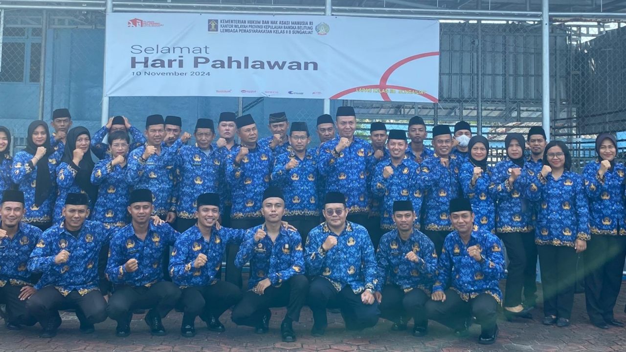 Kenang Jasa Pahlawan, Lapas Sungailiat Upacara Peringatan Hari Pahlawan