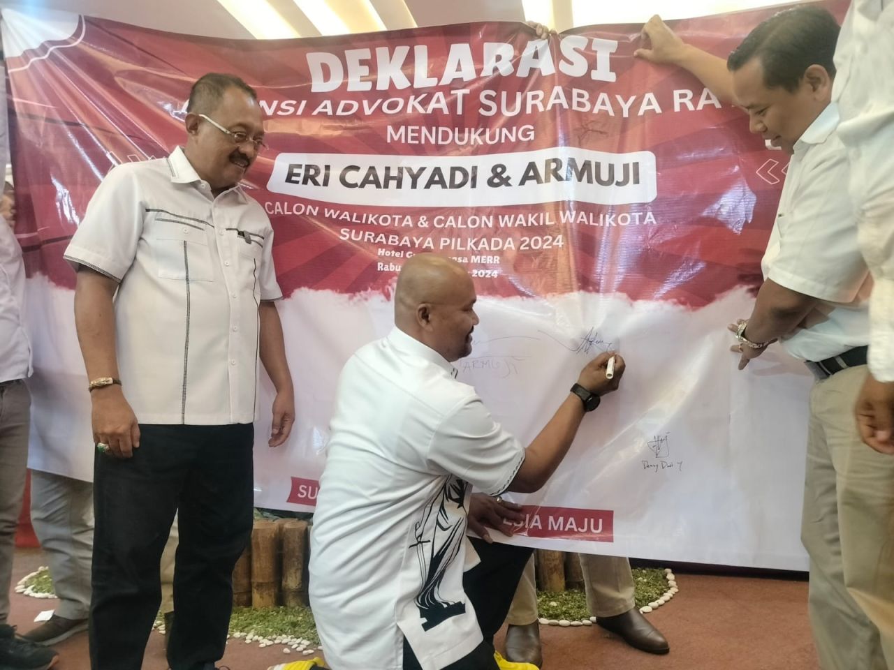 Aliansi Advokat Surabaya Raya Deklarasi dukung Erji