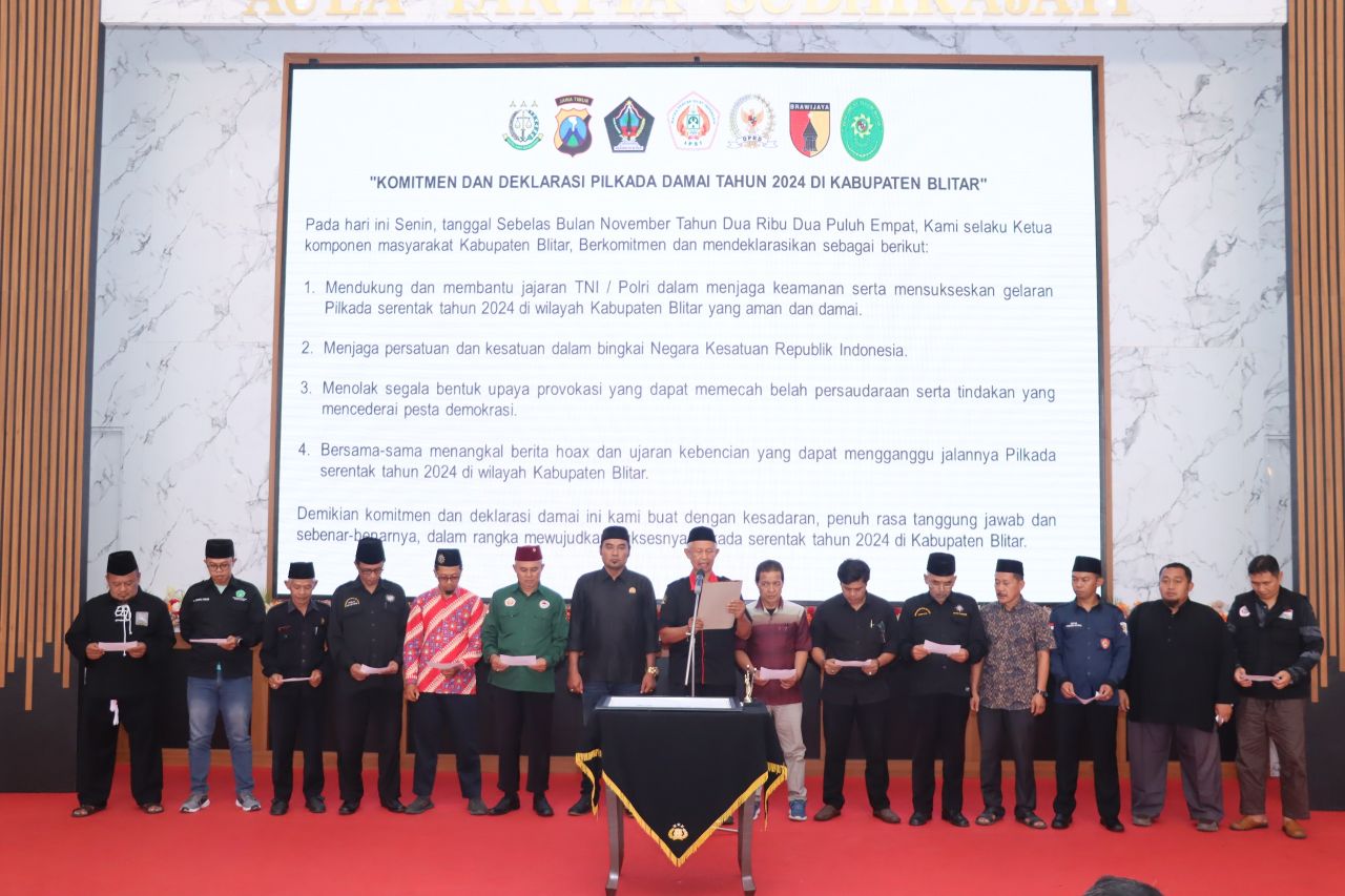 Deklarasi Pilkada Damai: Dukung Terciptanya Pemilukada Aman dan Tertib