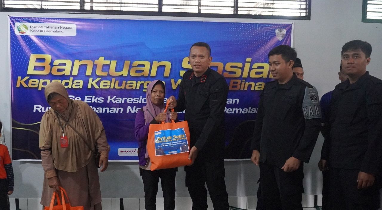 Dukung Program Kemanusiaan, Rutan Pemalang Salurkan Bantuan Sosial kepada Keluarga Warga Binaan