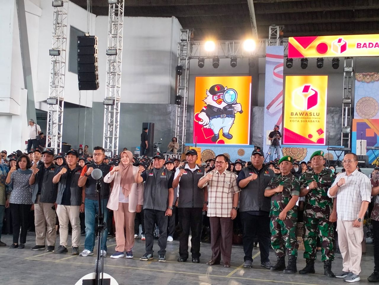 Apel Siaga Pengawasan Bawaslu Surabaya