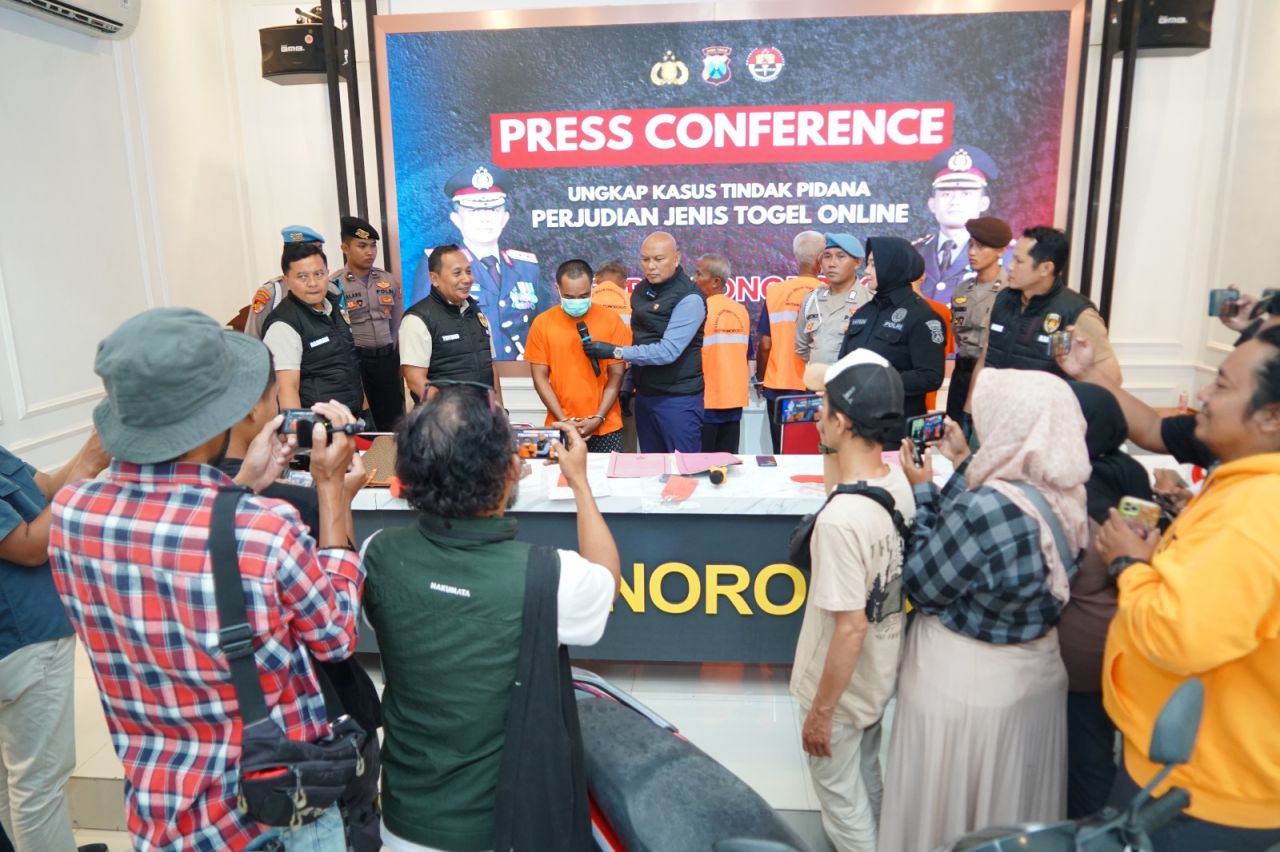 Polres Ponorogo menjabarkan kasus judi online