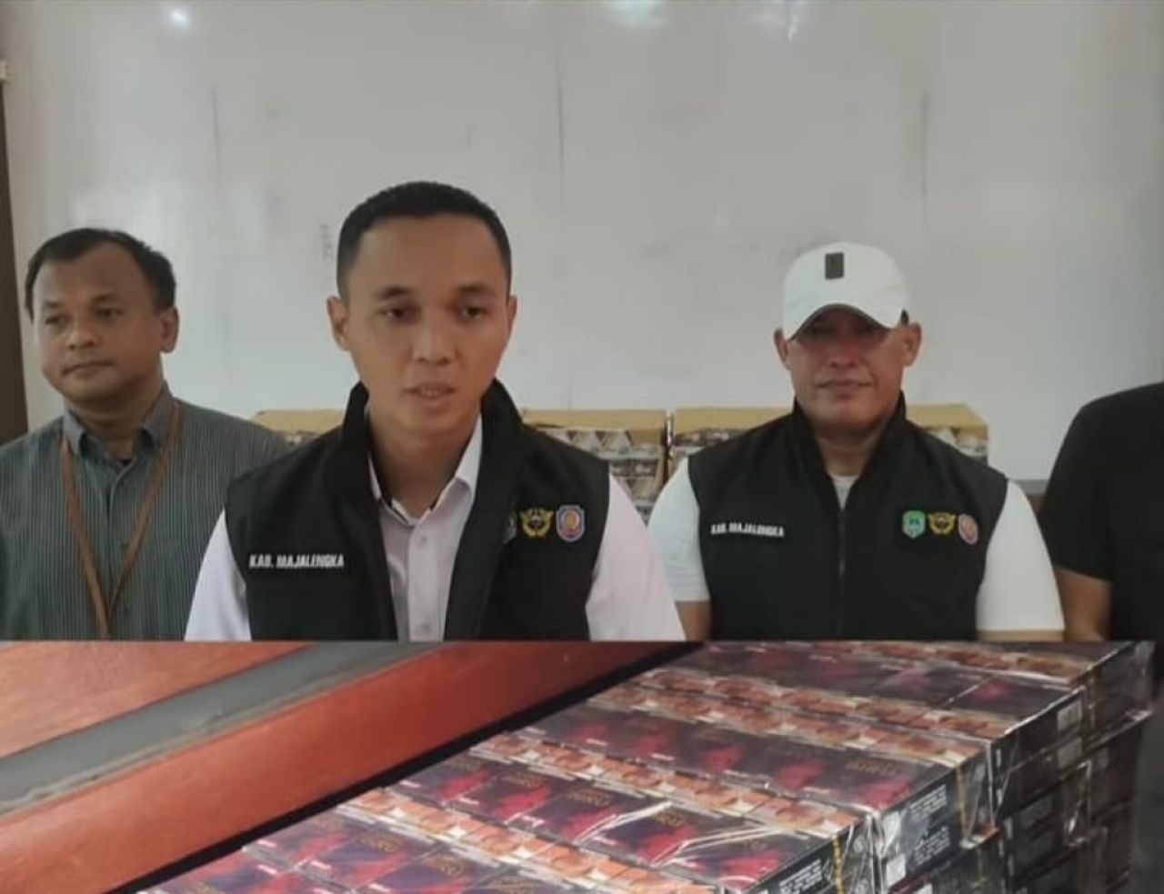 Satpol PP Majalengka Sita 16.144 bungkus Rokok Ilegal Bersama Damkar dan Satgas