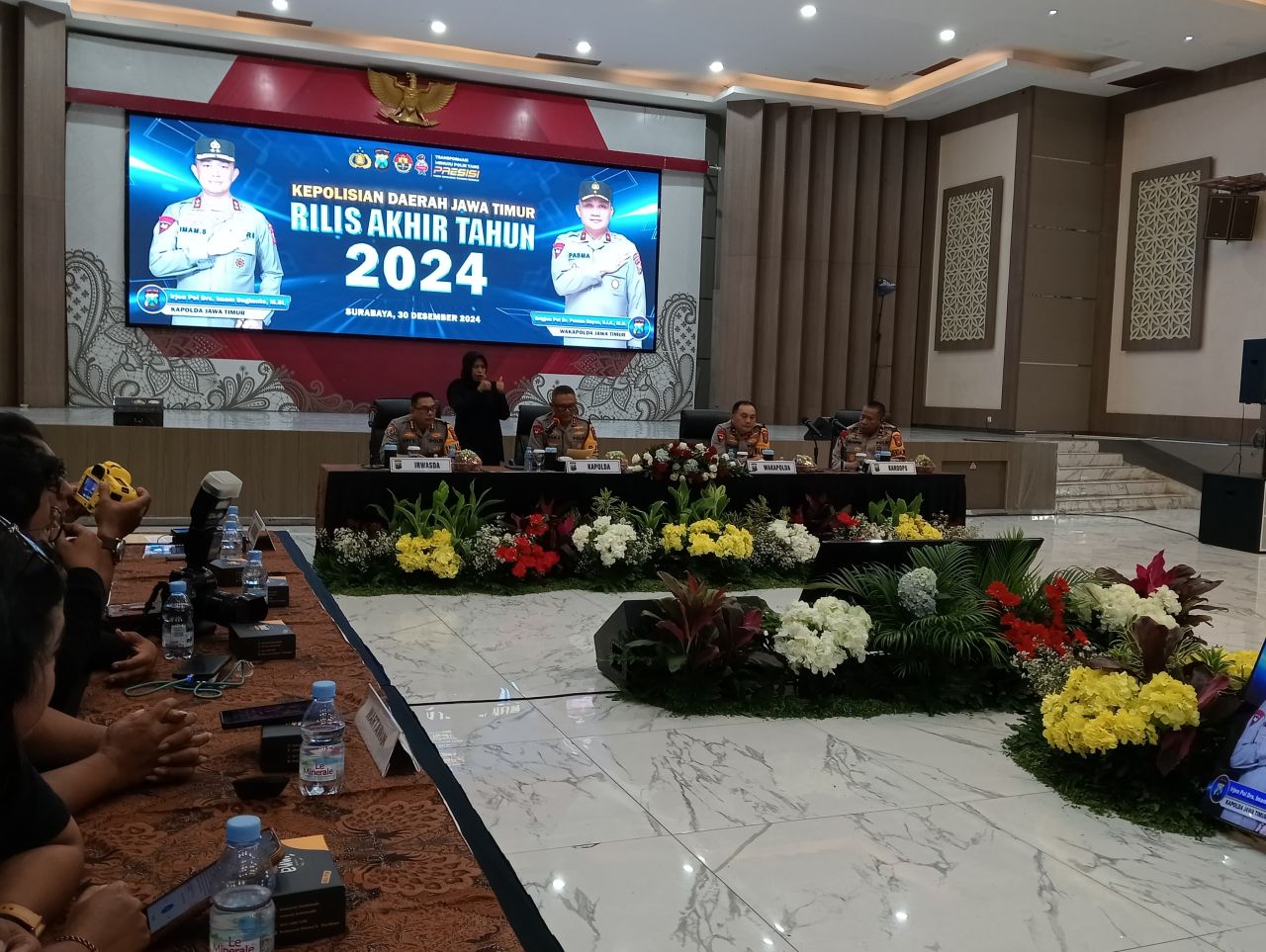 Refleksi akhir tahun 2024 Polda Jatim