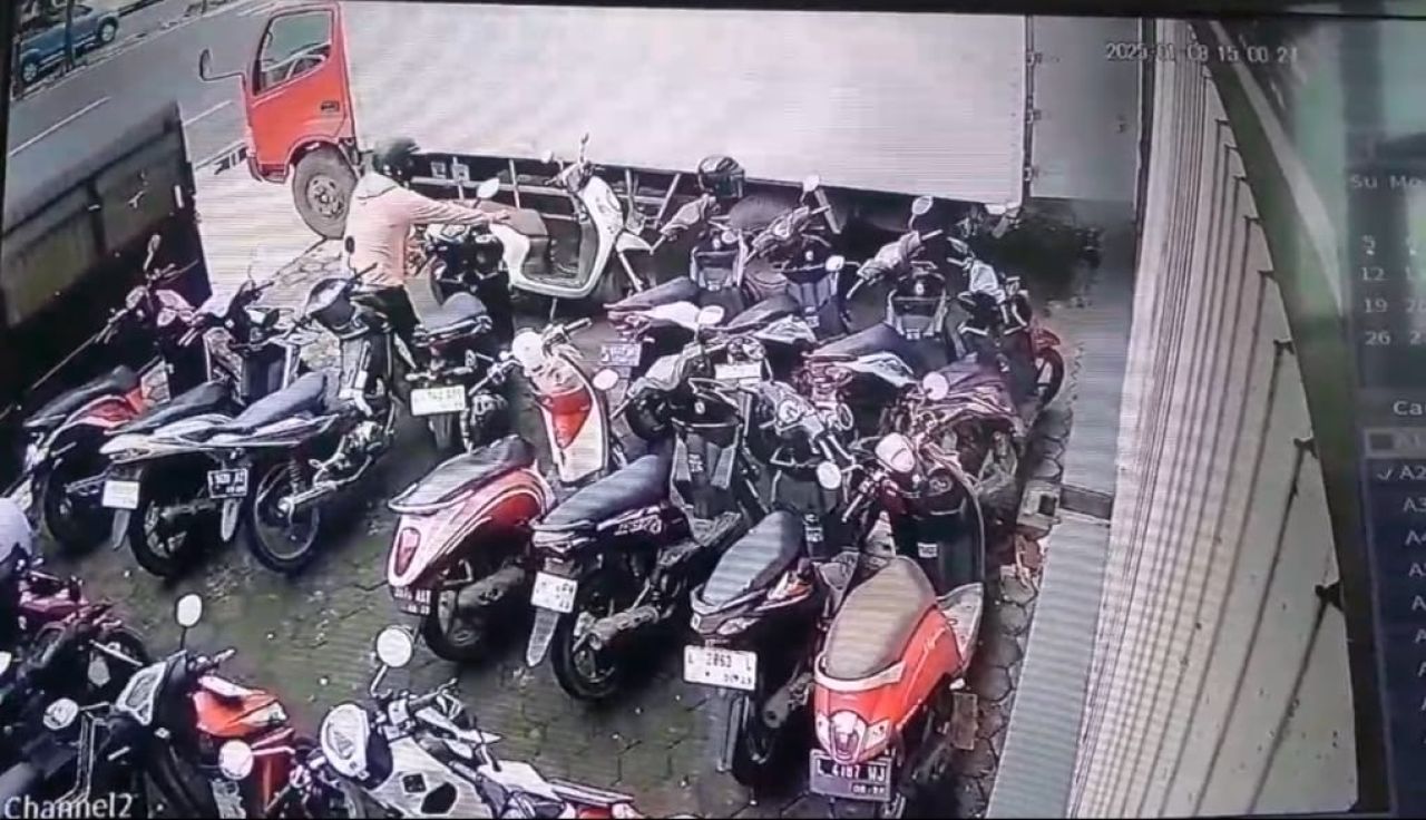 Lokasi parkir hilang nya Honda Vario