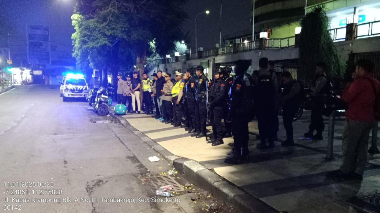 Cegah Tawuran Antar Gangster, Tim Gabungan Gelar Patroli 97 Jogoboyo