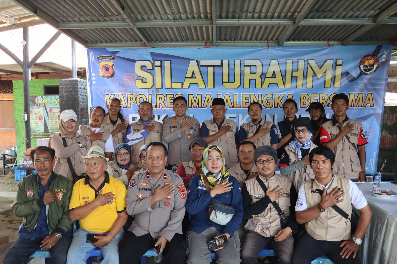 Tingkatkan Sinergitas Kapolres Majalengka Silaturahmi dengan Awak Media