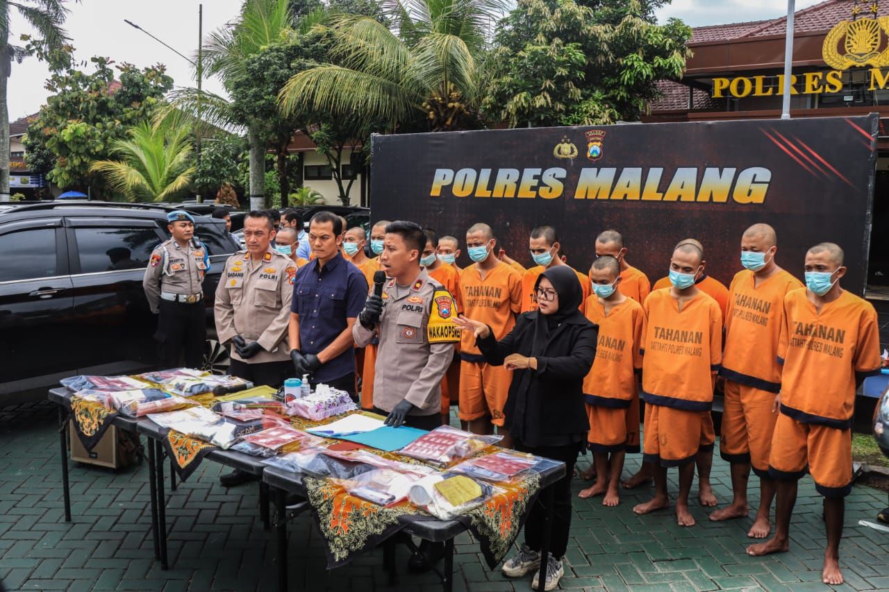 Operasi Awal Tahun 2025, Polisi Sita Sabu Senilai Rp589 Juta, Puluhan Tersangka Diamankan