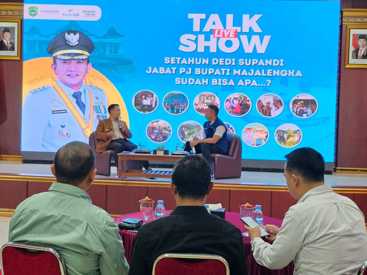 Talkshow memperingati satu tahun kepemimpinan Penjabat Bupati Dedi Supandi