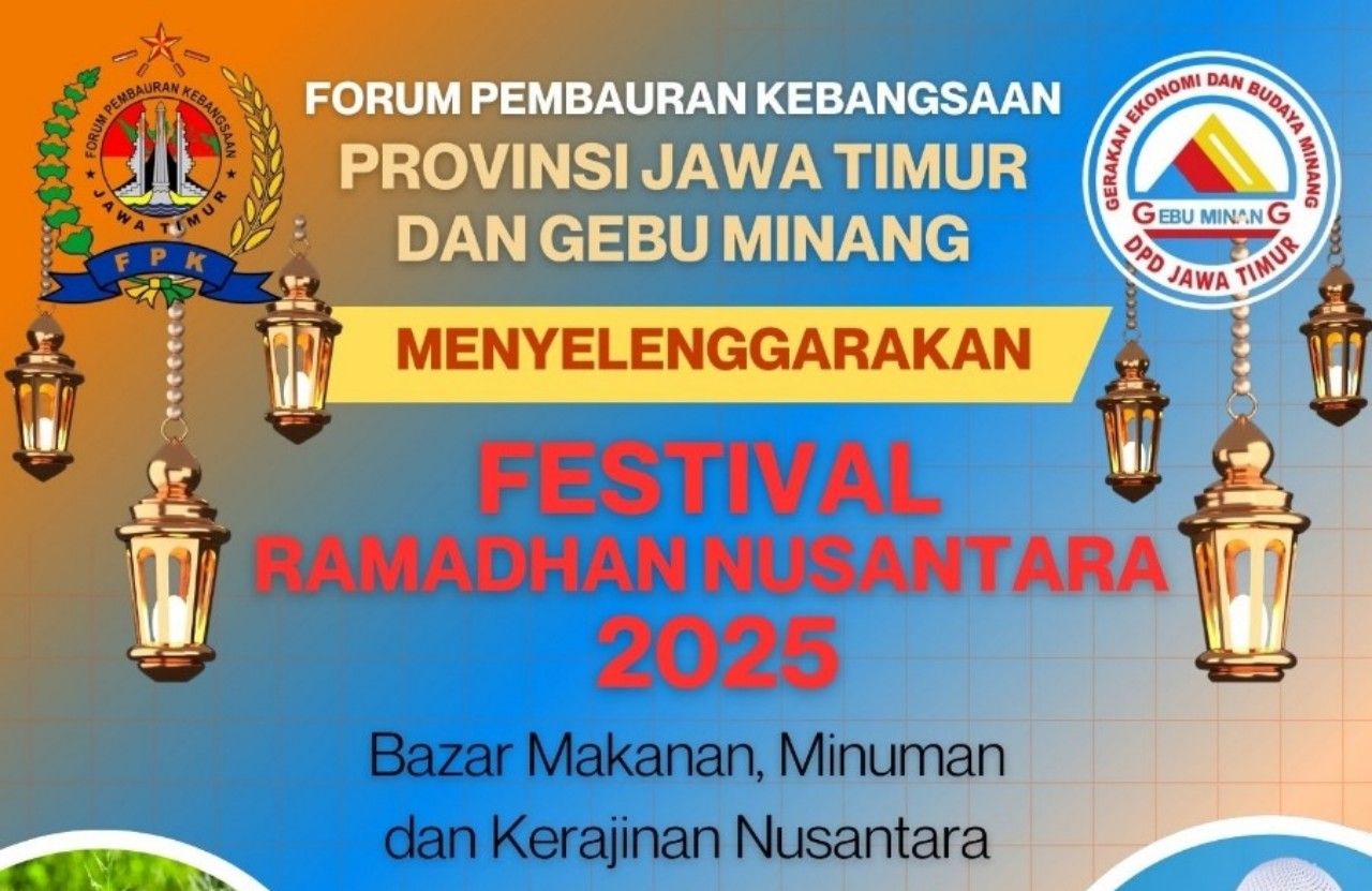 Festival Ramadan Nusantara FPK Jatim dan GEBU Minang Tampilkan Kuliner dan Craft Daerah