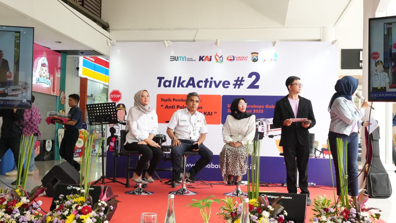 Cegah Pelecehan di Kereta, KAI Daop 8 Surabaya Gelar Talk Show Edukasi
