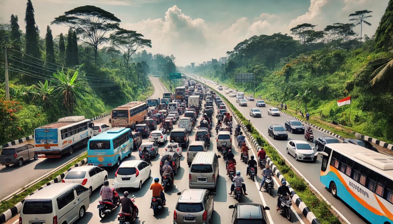 ilustrasi mudik lebaran