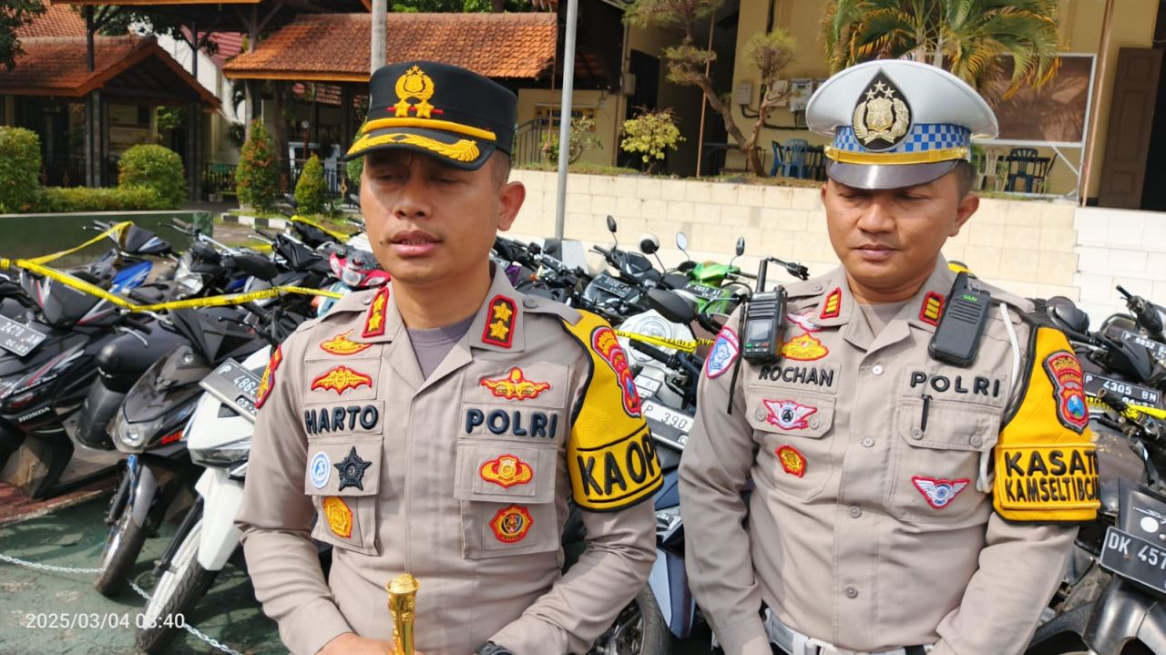 Diduga Akan Balap Liar Saat Ngabuburit, Puluhan Motor Disita