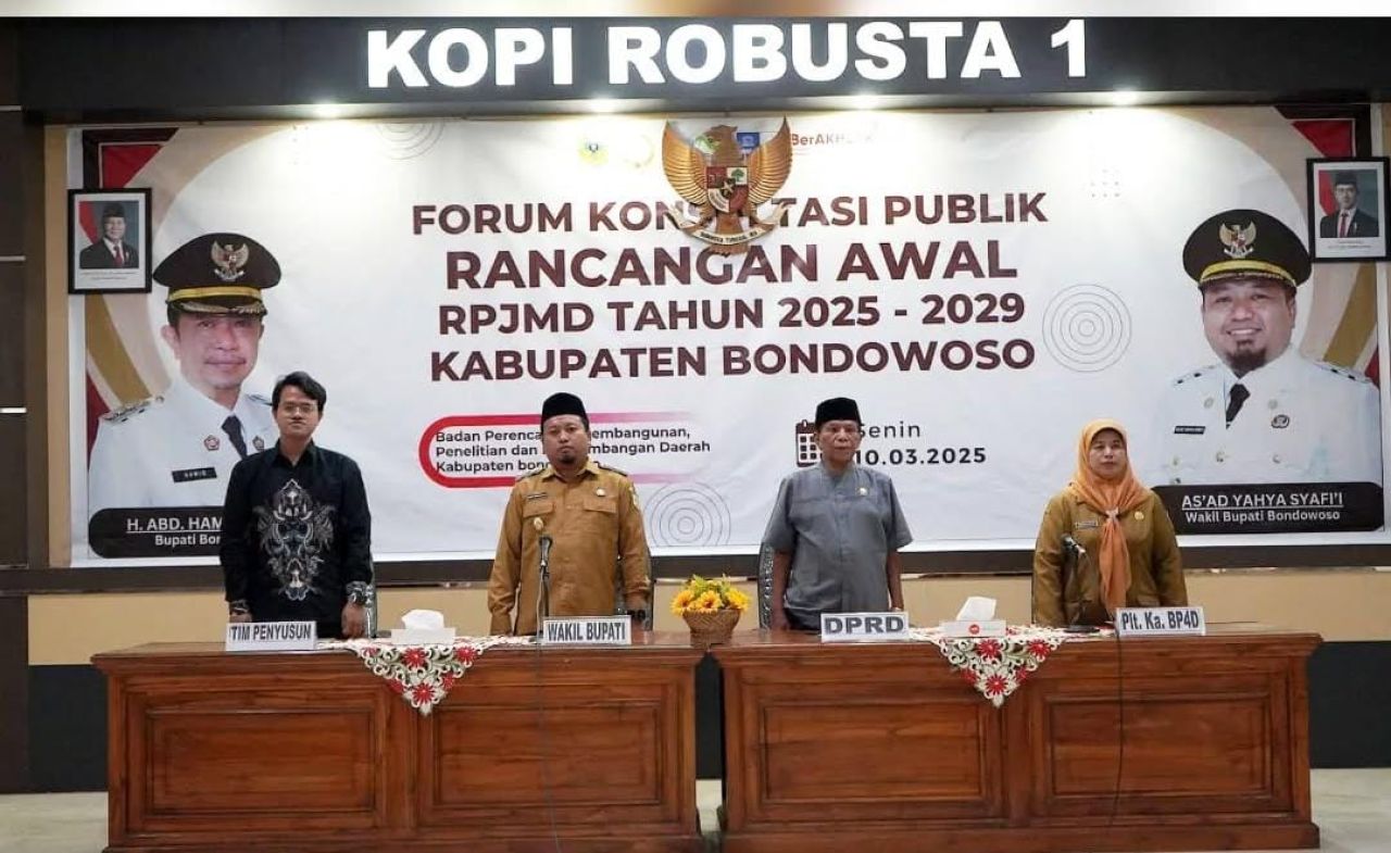 Wabup Bondowoso Buka Forum Konsultasi Publik RPJMD 2025-2029