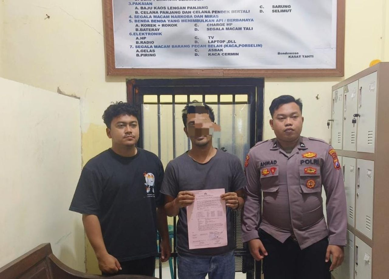 Diduga Lakukan Penipuan Sewa Sawah Kades di Bondowoso Digelandang Polisi