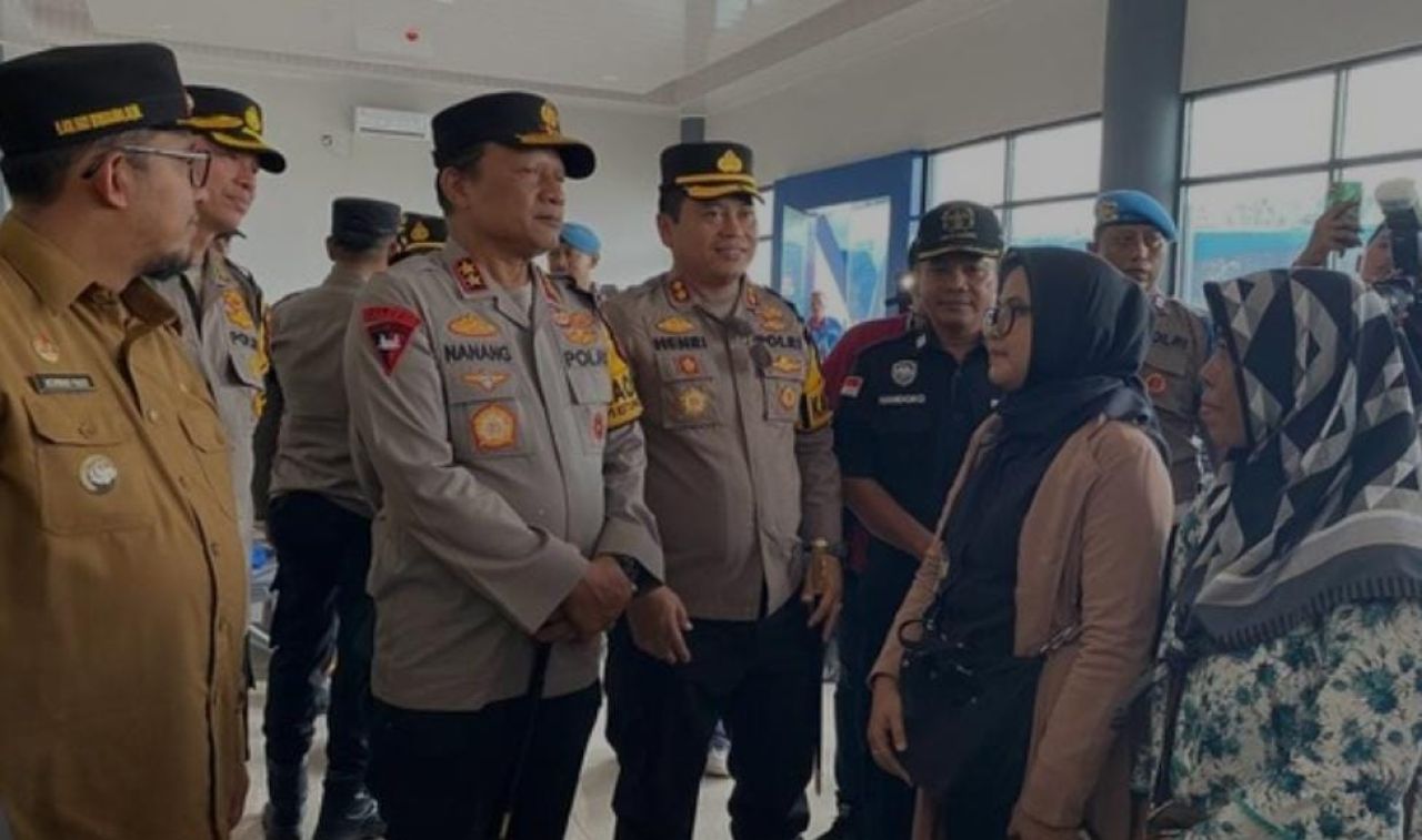 Kapolda Jatim di Terminal Arya Wiraraja Sumenep