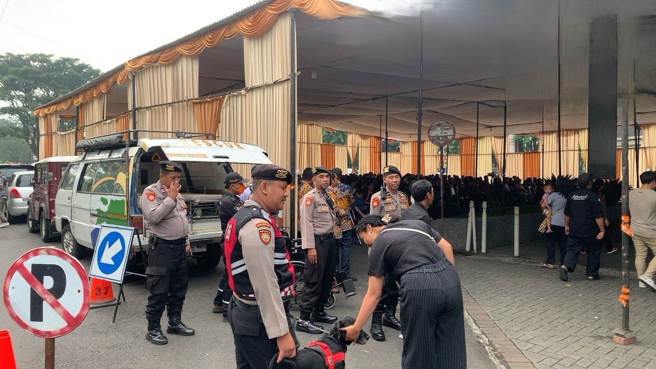 Pengamanan Perayaan Paskah di Kota Malang Polisi Terjunkan Ratusan Personel
