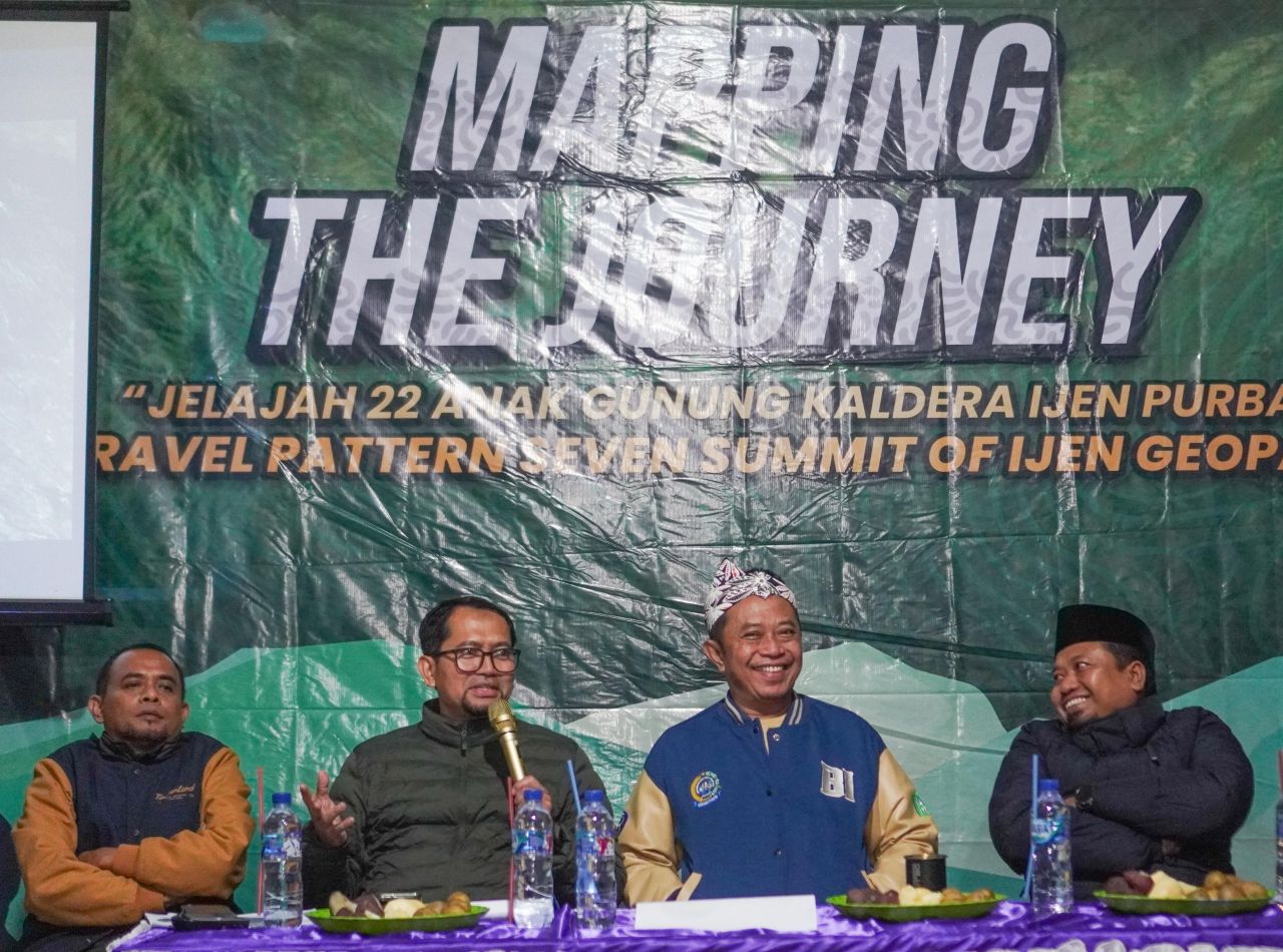 Ijen Geopark Petakan Jalur Pendakian